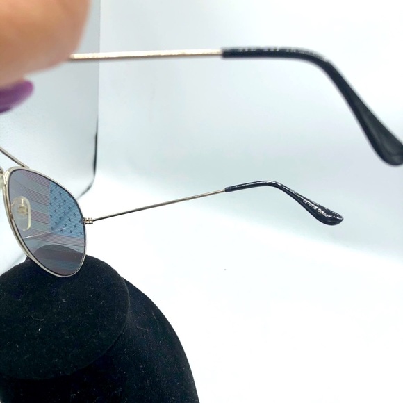 UNISEX FLAG PRINT AVIATOR SUNGLASSES EXCELLENT CONDITION UV PROTECTION. - Picture 9 of 12